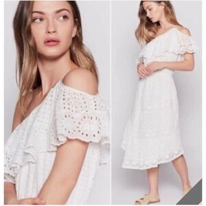 midi white sun dress Sunvale Midi Dress | White | Size L